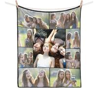 iDIY Mantas Personalizadas con Fotos Texto - Fotos Personalizadas Regalo, Personalizada con Foto, Regalos para papá, Regalos para él, día del Padre Regalo Original-9 Fotos