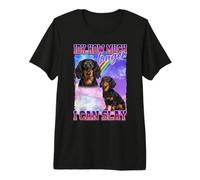 IDK How Much Longer Slay Black Long Haired Dachshund Lover Camiseta Premium