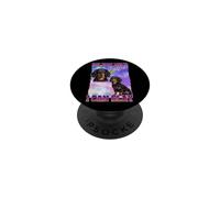 IDK How Much Longer Slay Black Long Haired Dachshund Lover PopSockets PopGrip Adhesivo