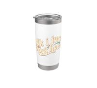 Idk I Just Work Here Divertido Sarcástico Empleado Trabajo Humor Vaso térmico de acero inoxidable de doble pared