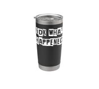 IDK Lo que sucedió Vaso térmico de acero inoxidable de doble pared