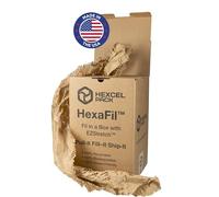 IDL Packaging HexaFil - Papel kraft de amortiguación, 38 cm x 1700 pies en caja autodispensada - Ecológico nido de abeja alternativa al plástico de burbujas - innovador papel de embalaje para relleno y protección de vacío