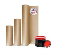 IDL Packaging Juego de rollos de papel de enmascarar de 22,8 cm, 30,5 cm y 45,7 cm de largo, para cubrir el área - Perfecto para mejoras en el hogar - Revestimiento de suelo para protección de materiales a base de agua