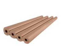 IDL Packaging Rollo de papel kraft marrón de 48 x 125 pies (2160 pulgadas), 30 libras (paquete de 4) - Papel resistente para embalaje, mudanza, envío, manualidades - Papel de regalo kraft 100% natural
