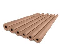 IDL Packaging Rollo de papel kraft marrón de 48 x 125 pies (2160 pulgadas), 30 libras (paquete de 6) - Papel resistente para embalar, mudanza, envío, manualidades, - Papel de regalo kraft natural 100%