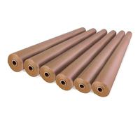 IDL Packaging Rollo de Papel Kraft Marrón para Embalaje de 48 x 150 pies, 50 libras (paquete de 6) - Papel Resistente para Mudanza, Envío, Manualidades, - Papel de Regalo 100% Reciclable