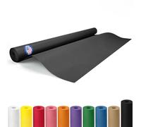 IDL Packaging Rollo de papel negro de 36 x 1200 pulgadas (100 pies) - Rollo de papel kraft de 50 libras de grosor - Papel de regalo negro para embalaje, mudanza, envío y manualidades/artes - Rollo de