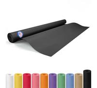 IDL Packaging Rollo de papel negro de 36 x 1200 pulgadas (100 pies) - Rollo de papel kraft de 50 libras de grosor - Papel de regalo negro para embalaje, mudanza, envío y manualidades/artes - Rollo de