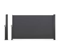IDMarket - Biombo retráctil exterior 160 x 500 cm Antracita gris lateral enrollable
