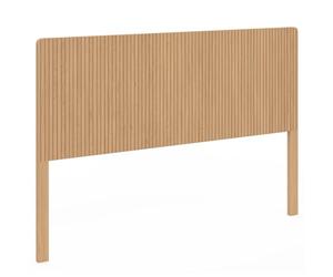 IDMarket - Cabecero de cama con pie Juliette 160 cm, efecto listones de madera