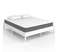 IDMarket - Colchón de 140 x 190 cm con muelles híbridos con memoria Lyana de 20 cm de grosor