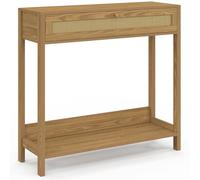 IDMarket - Consola de 1 cajón HANAE efecto natural cannage