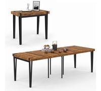 IDMarket - Consola extensible AUSTRIA, 10 plazas, 235 cm, diseño industrial