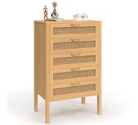 IDMarket EDHEN - Chiffnier 5 cajones 60 cm - Cómoda semanal, color madera