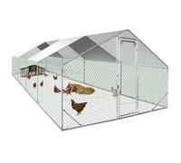 IDMarket Enclos gallinero Parque de malla Acero galvanizado