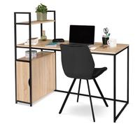 IDMarket - Escritorio biblioteca XXL con armario Detroit Design Industrial