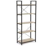 IDMarket - Estantería de 5 niveles DETROIT diseño industrial 170 cm