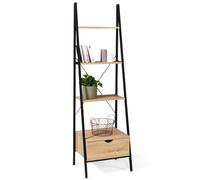 IDMarket - Estantería de escalera de 4 niveles con cajón Detroit Design Industrial