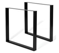 IDMarket - Juego de 2 patas de mesa cuadradas, 78 x 71 cm, diseño industrial