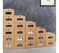 IDMarket - Juego de 20 cajas para zapatos con cajón de cartón