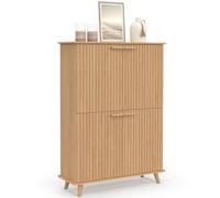 IDMarket - JULIETTE Caja de 4 puertas de roble con láminas de madera