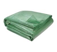 IDMarket - Lona de repuesto 130 GR/m² para invernadero túnel 6 m² verde 2 secciones Roma