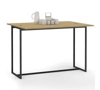 IDMarket - Mesa consola 2 en 1 plegable 110 cm Detroit 4 personas diseño industrial