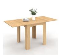 IDMarket - Mesa de comedor extensible DONA para 4-8 personas, haya, 80-160 cm