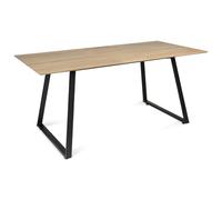 IDMarket - Mesa de comedor extensible rectangular Havana 6-8 personas, diseño industrial 150-180 cm