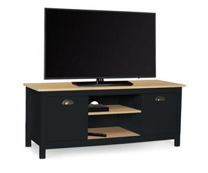 IDMarket - Mueble TV 113 cm Campaña ISIS Madera y Negro