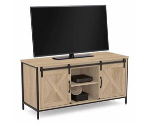 IDMarket - Mueble TV de 113 cm con 2 puertas correderas, diseño industrial Quebec