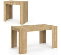 IDMarket Orlando - Mesa Consola Extensible para 6 Personas, 140 cm | Color madera de haya