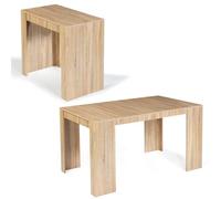 IDMarket Orlando - Mesa consola extensible para 6 personas, 140 cm, madera de haya