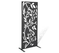 IDMarket Placa decorativa de metal, 160 x 60 cm, color gris