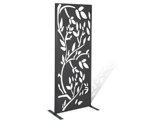 IDMarket Placa decorativa de metal, 160 x 60 cm, color gris