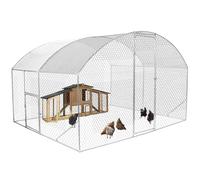 IDMarket - Recinto gallinero cúpula 7,5 m² Parque de malla 3x2,5 M con puerta lateral