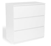 IDMarket TOMI - Cajonera con 3 cajones (78 cm), Color Blanco