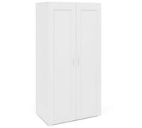 IDMarket VITO VITO - Armario de 2 puertas (80 cm), color blanco