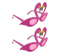 IDNVFY 2 Piezas De Gafas De Sol De Flamenco, Gafas De Fiesta Hawaianas, Gafas De Sol De Estilo Divertido, Accesorios De Fotos, Suministros De Revestimiento De Baile.