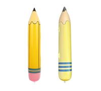 IDNVFY 2 Piezas De Globos A Lápiz, Globos De Aire De Dibujos Animados Inflables, Accesorios para Educación Física, Juguetes para Niños Al Aire Libre, Decoraciones Divertidas para Fiestas.