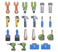 IDNVFY 22 Piezas De Decoraciones Para Zapatos Con Temática De Herramientas, Lindas Decoraciones Para Zapatos De Dibujos Animados, Divertidas Decoraciones Para Zapatos Para Niños, Regalos De Fiesta.