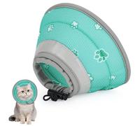 IDOGCHEW Collar de Cono de Gato Suave, Collar de Recuperación para Gatos Que Deja de Lamer Después de la Cirugía, Collar Isabelino de Gatito, Ajustable, Ligero, Cómodo para Gatos, Gatitos