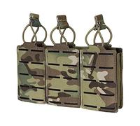 IDOGEAR Bolsa Táctica Molle LSR 5,56 mm Portador de Revistas de Rifle Airsoft Militar Corte Láser Triple Bolsa de Herramientas Prácticas (Multi-Camo)