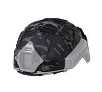 IDOGEAR Funda Táctica para Casco con Bolsa Trasera para batería para M/L/XL Fast PJ BJ MH Kit de Contrapeso para Casco (Large for L/XL Fast Helmets, Camo Black)