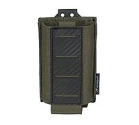 IDOGEAR mag Pouch 5.56 molle Cargador de Rifle de Bolsa de Cargador con Placa PP de patrón de Fibra de Carbono para M4 M14 M16 AR15 (Verde Ranger)