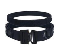 IDOGEAR Molle Battle Belt 2 pulgadas de liberación rápida Rigger Cinturón de combate con 1,5 pulgadas de gancho interior del cinturón y el bucle (L, Negro)
