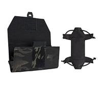 IDOGEAR Teléfono Bolsa táctica Molle Multi-Camo teléfono portátil Titular para Chaleco Placa pequeña Bolsa Utilidad teléfono Celular tamaño de Pantalla Universal 4.7 ''-6.8'' (Multi-Camo Black)