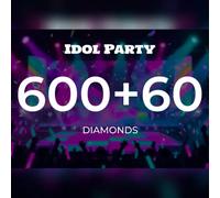 Idol Party - 600 + 60 extra diamonds Direct Top-Up - GLOBAL