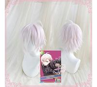 Idolish7 Kujo Tenn Pelucas Fiesta de disfraces de Anime Pelo sintético resistente al calor Rosa claro Peluca de cosplay + Gorra de peluca gratis