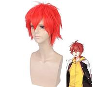 IDOLiSH7 NANASE RIKU Cosplay Peluca Corta roja Pelo sintético Halloween NANASE RIKU cosplay pelucas + Peluca Cap Talla única NANASE RIKU 656